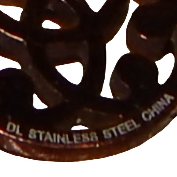 BoHo Vintage Stainless Steel Bronze Celtic Knot Charm Bracelet - Picture 8 of 8